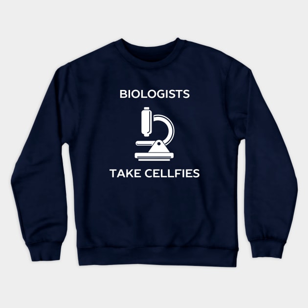 Funny Biology Microscope Pun T-Shirt Crewneck Sweatshirt by happinessinatee